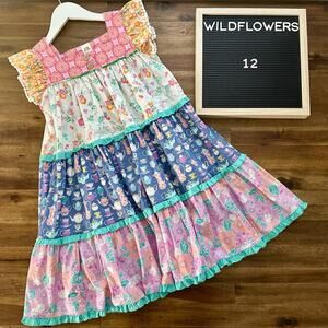 Wildflowers Best Day Ever Wonderland Dreamer Dress Pink Purple Floral Teacups 12